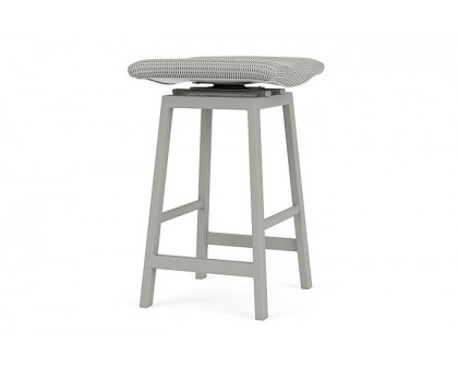 Lloyd Flanders™ Loom Swivel Bar Stool - Platinum