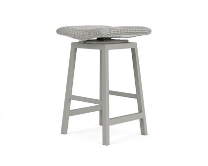 Lloyd Flanders™ Loom Swivel Bar Stool - Platinum