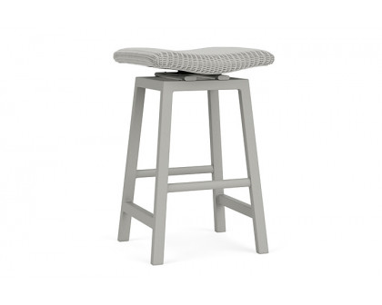 Lloyd Flanders™ Loom Swivel Bar Stool - Platinum