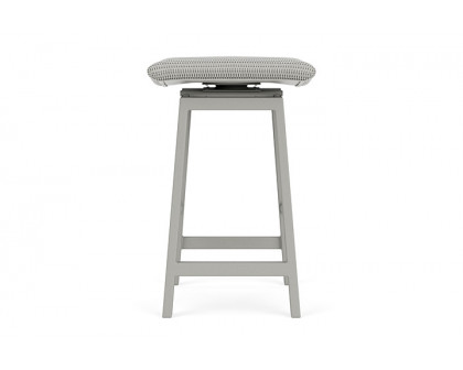 Lloyd Flanders™ Loom Swivel Bar Stool - Platinum