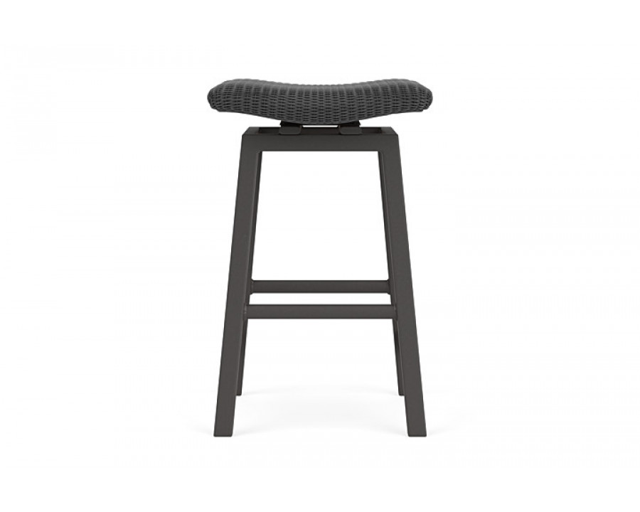 Lloyd Flanders™ Loom Swivel Bar Stool - Charcoal