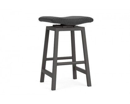 Lloyd Flanders™ Loom Swivel Bar Stool - Charcoal