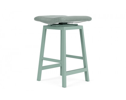 Lloyd Flanders™ Loom Swivel Bar Stool - Sea Glass