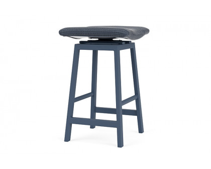 Lloyd Flanders™ Loom Swivel Bar Stool - Denim Blue