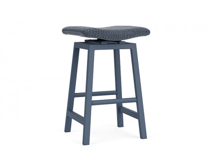 Lloyd Flanders™ Loom Swivel Bar Stool - Denim Blue