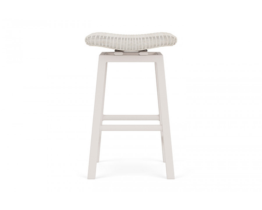 Lloyd Flanders™ Loom Swivel Bar Stool - Antique White