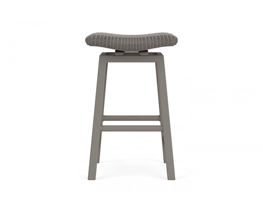 Lloyd Flanders™ Loom Swivel Bar Stool - Pewter