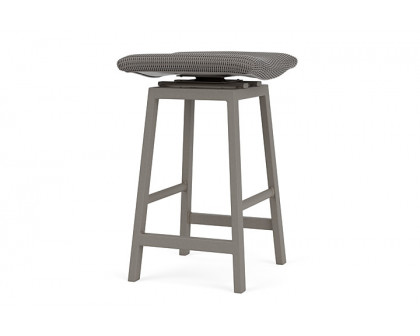 Lloyd Flanders™ Loom Swivel Bar Stool - Pewter