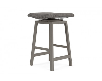 Lloyd Flanders™ Loom Swivel Bar Stool - Pewter