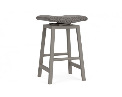 Lloyd Flanders™ Loom Swivel Bar Stool - Pewter