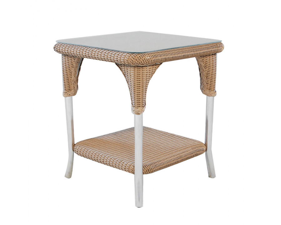 Lloyd Flanders™ Loom 22" Square End Table - White