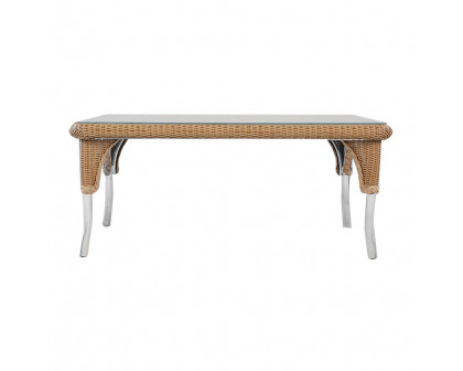 Lloyd Flanders™ Loom 42" Rectangular Cocktail Table - White