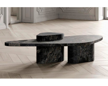 Madina Tsarikaeva Puzzle Big Coffee Table - Nero Marquinia