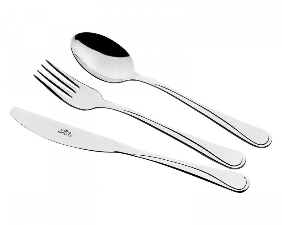 Maxima - Mango 24-Piece Flatware Set in Steel