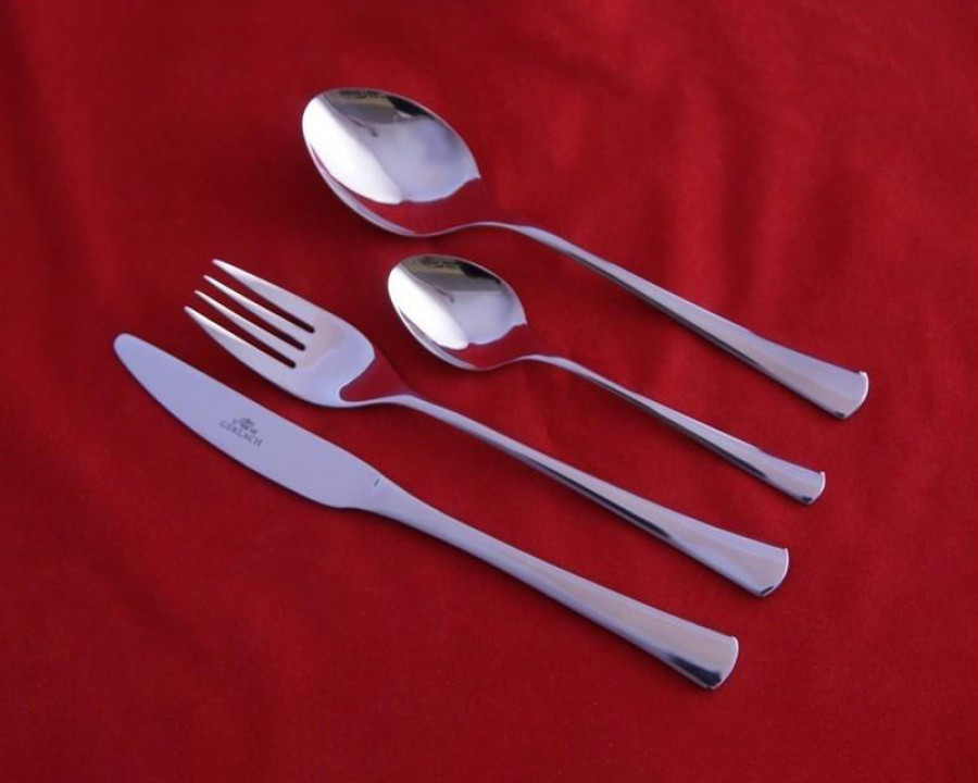 Maxima - Tine 24-Piece Flatware Set in Steel