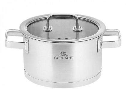 Maxima - Prestige Stainless Steel Pot Set with Lids 9 Pcs in Steel