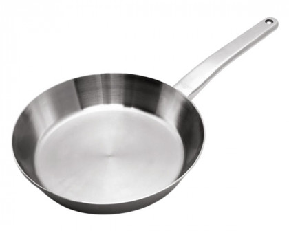 Maxima - Prestige Stainless Steel Frying Pan with Lid 11" in Steel