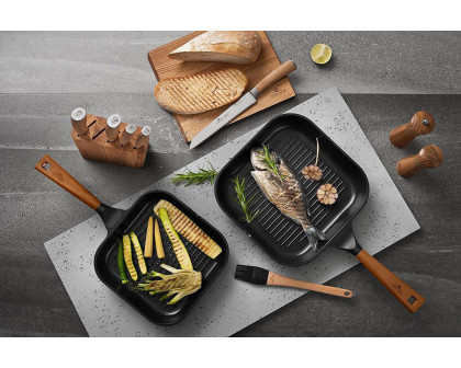 Maxima Natur Non-Stick Grill Pan 11" - Black