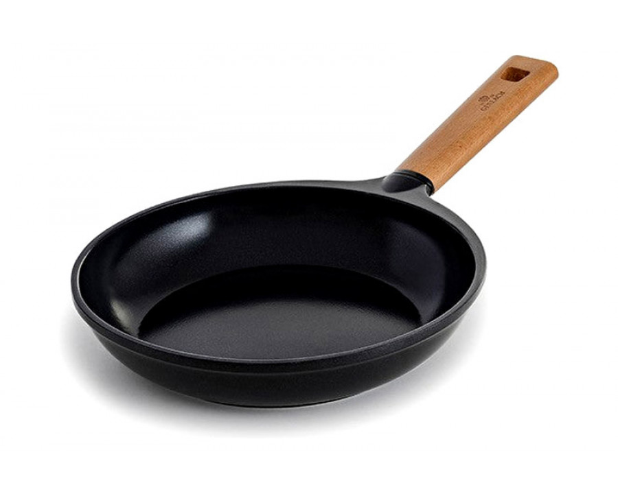 Maxima Natur Non-Stick Frying Pan with Lid 9.4" - Black