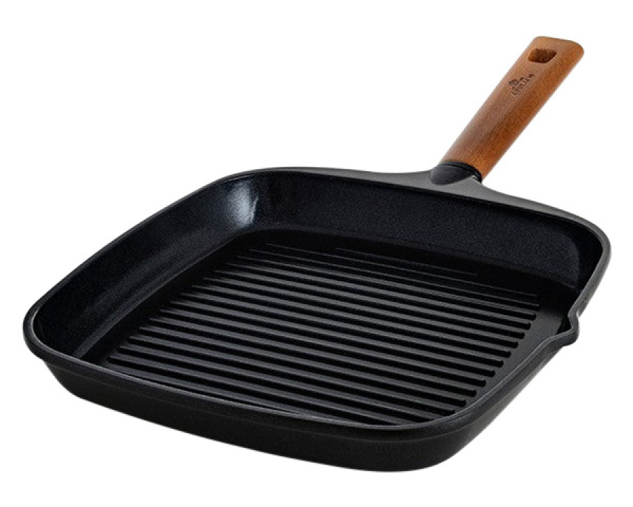 Maxima - Natur Non-Stick Grill Pan 9.4" in Black