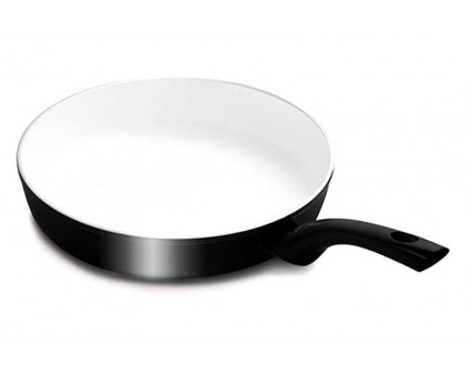 Maxima Harmony Classic Non-Stic Frying Pan with Lid 11" - White/Black