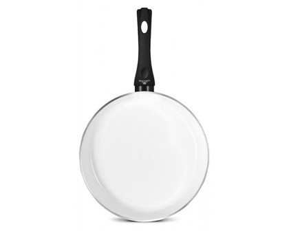 Maxima Harmony Classic Non-Stic Frying Pan with Lid 11" - White/Black