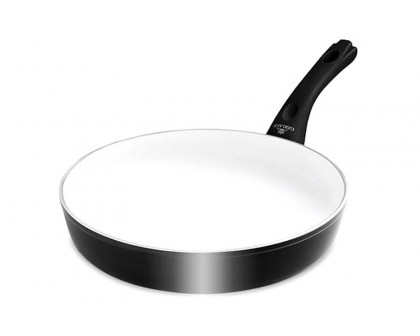 Maxima Harmony Classic Non-Stick Frying Pan with Lid 7.9" - White/Black