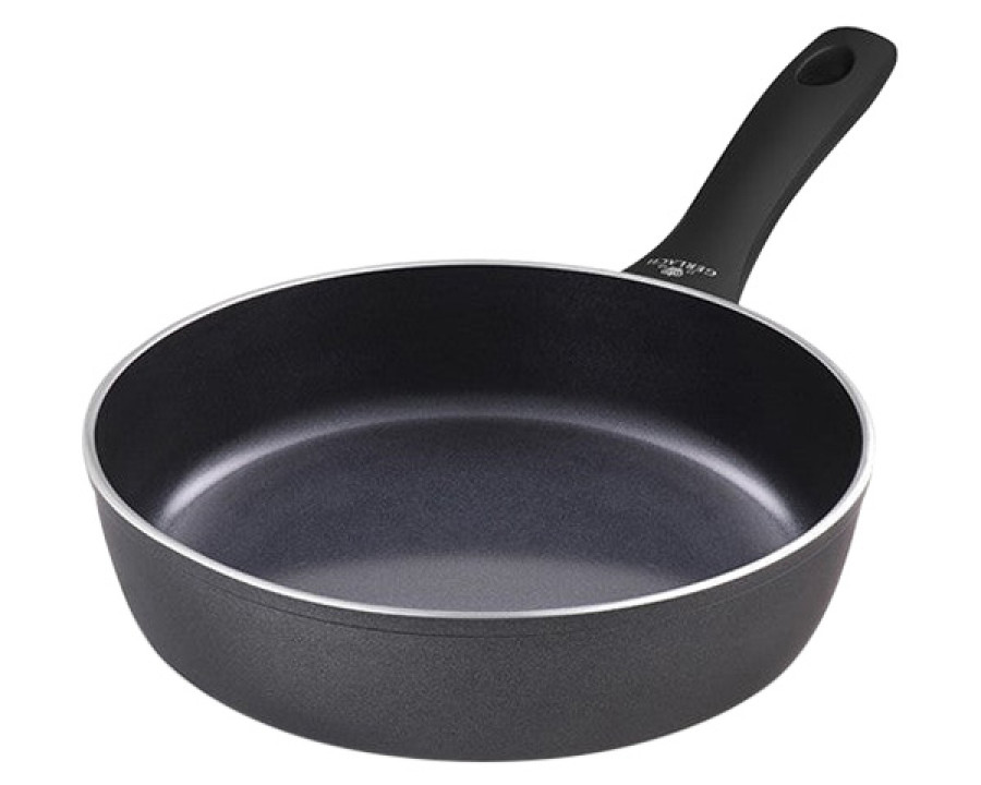 Maxima - Contrast Pro Deep Non-Stick Frying Pan with Lid 7.9" in Black