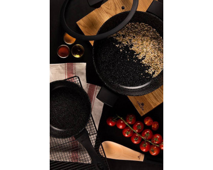 Maxima™ Granitex Frying Pan with Lid 11" - Black