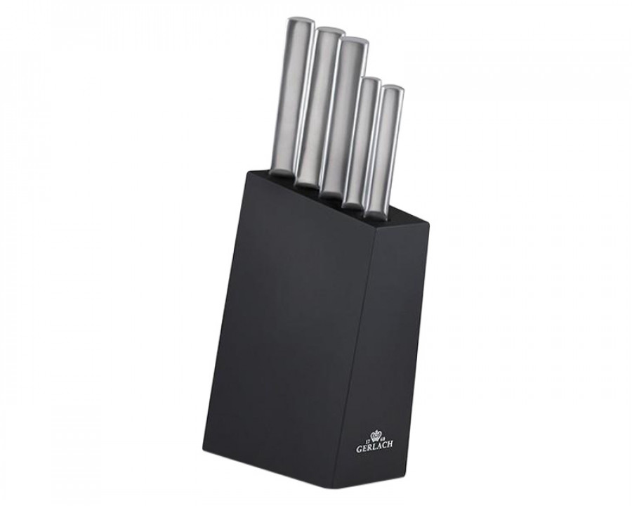 Maxima - Ambiente 6-Piece Flatware Set in Steel/Black