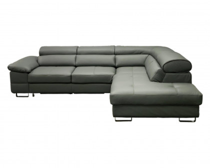 Maxima - Costa Leather Sectional Sleeper Sofa