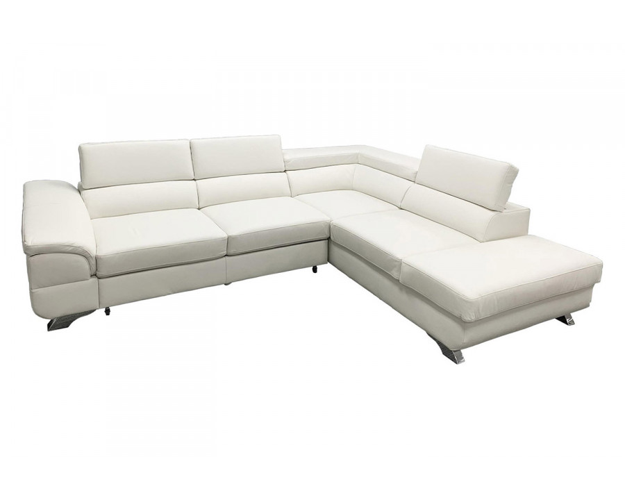 Maxima - Lagos Leather Sectional Sleeper Sofa