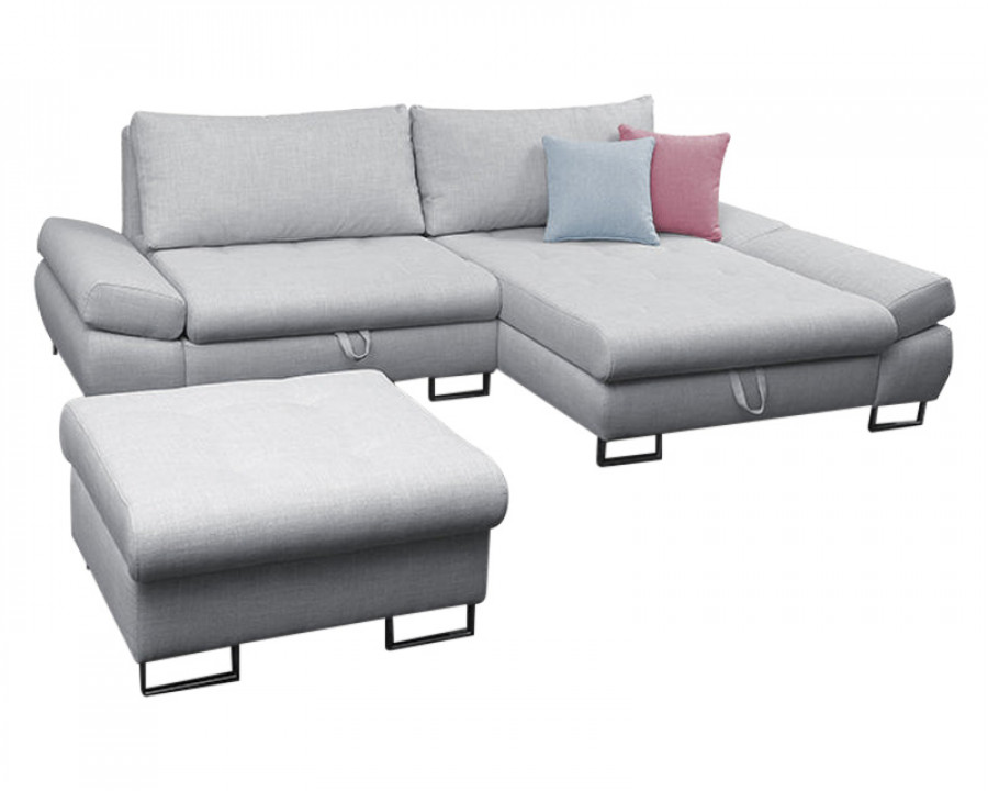 Maxima - Gray Sectional Sleeper Sofa