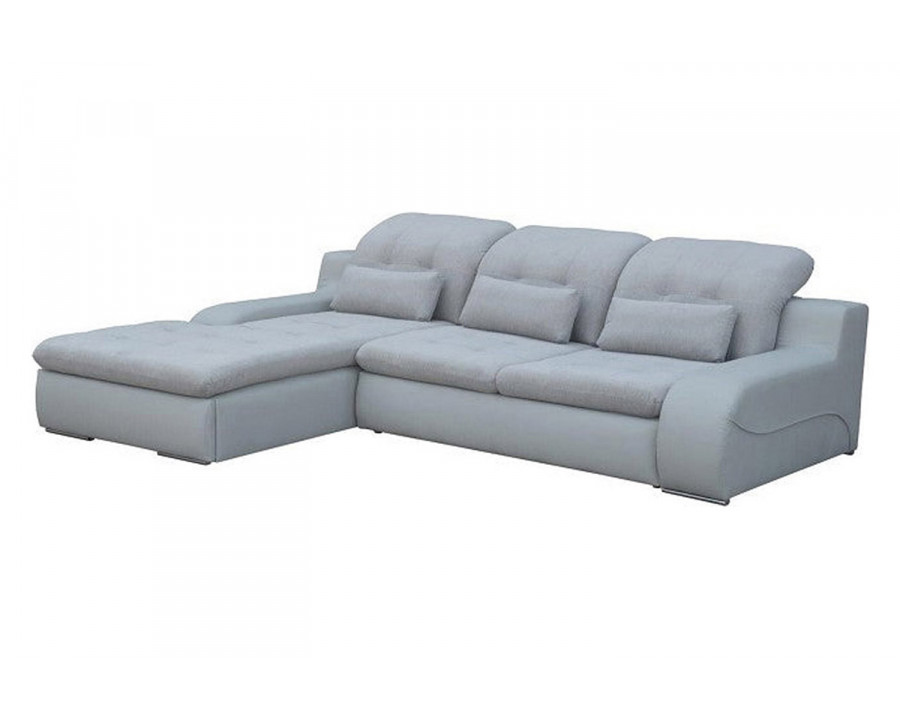 Maxima Bavero Sectional Sleeper Sofa - Light Beige, Left Corner