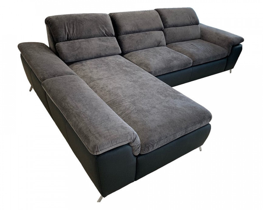 Maxima - Loco Sectional Sofa Bed in Gray/Black, Fabric