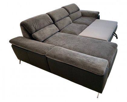 Maxima - Loco Sectional Sofa Bed in Gray/Black, Fabric