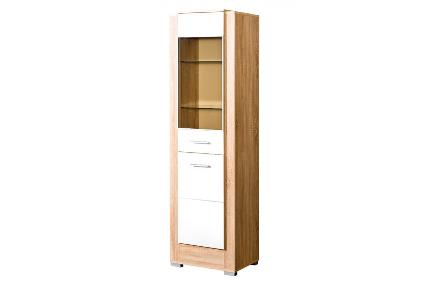 Maxima™ Carmelo Large Cabinet - White/Sonoma Oak