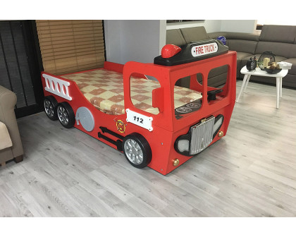 Maxima Toddler Car Bed Fire Truck - Red