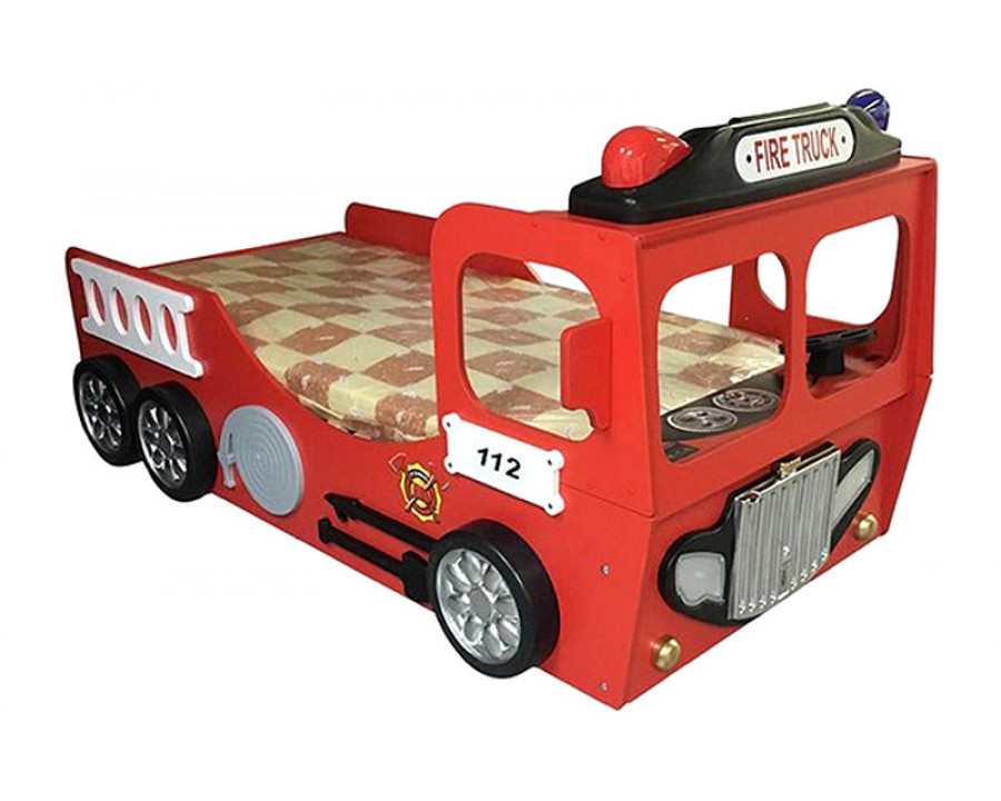 Maxima Toddler Car Bed Fire Truck - Red