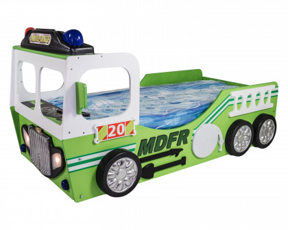 Maxima Toddler Car Bed Fire Truck - Green