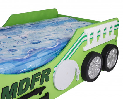 Maxima Toddler Car Bed Fire Truck - Green