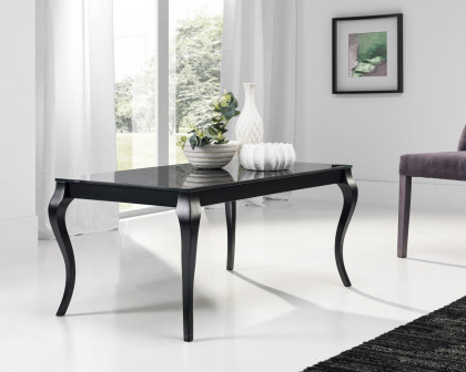 Maxima Bresso Glass Top Coffee Table - White