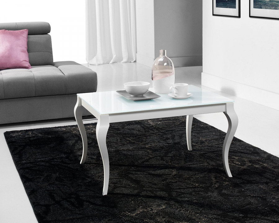 Maxima Bresso Glass Top Coffee Table - Black