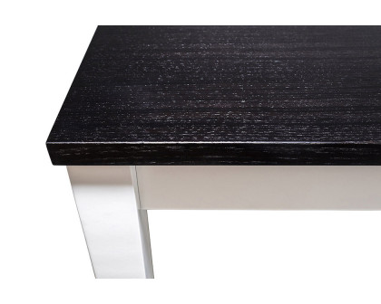 Maxima Finezja Wood 31" Coffee Table - Black/White