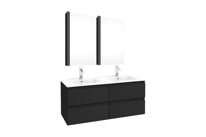 Maxima™ Como Double Sink Bathroom Set - Graphite