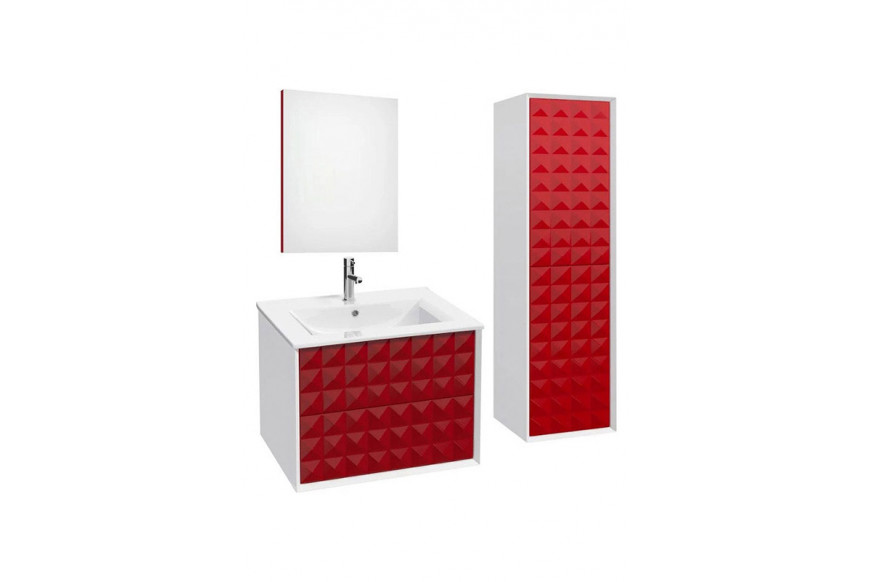 Maxima™ Zirco Vanity Bathroom Set - Red