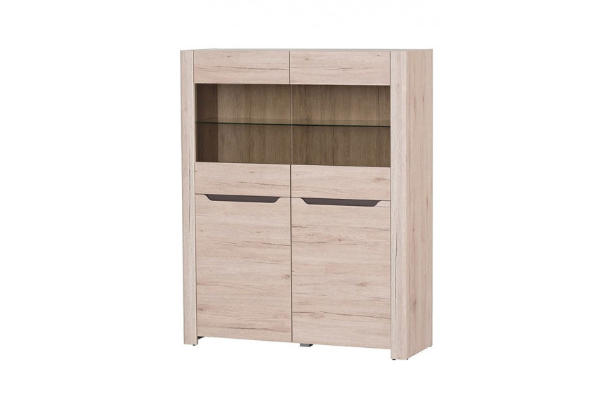 Maxima™ Desjo 2 Small Door Display Cabinet - Light Oak