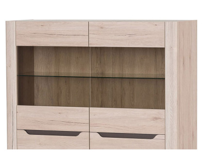 Maxima™ Desjo 2 Small Door Display Cabinet - Light Oak