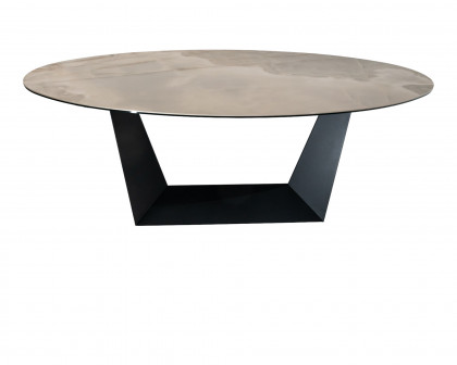 Maxima - Gabriele Dining Table with Ceramic Top and Metal Base