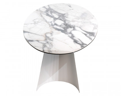 Maxima - Giorgia Dining Table with Ceramic Top and Metal Base